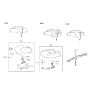 Diagram for 1997 Hyundai Elantra Light Socket - 92759-29000