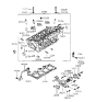 Diagram for Hyundai Tiburon Thermostat Housing - 25620-23001