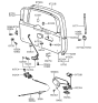 Diagram for 1999 Hyundai Elantra Tailgate Latch - 81230-29220