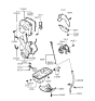 Diagram for 1995 Hyundai Elantra Dipstick Tube - 26612-23300