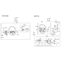 Diagram for 2000 Hyundai Tiburon Steering Wheel - 56100-29600