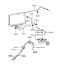 Diagram for 1995 Hyundai Sonata Hose Clamp - 25331-43001