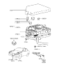 Diagram for 1998 Hyundai Tiburon Battery Fuse - 91825-22000