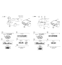 Diagram for 1993 Hyundai Sonata Emblem - 86321-29001