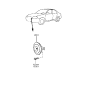 Diagram for 1996 Hyundai Elantra Horn - 96610-29300