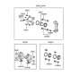 Diagram for 1998 Hyundai Elantra Brake Caliper - 58180-29A10