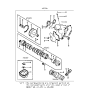 Diagram for 1997 Hyundai Elantra Automatic Transmission Overhaul Kit - 45010-28A00