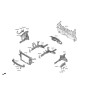 Diagram for 2022 Hyundai Kona N Radiator Support - 64101-I3000