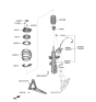 Diagram for 2019 Hyundai Kona Coil Spring Insulator - 54633-F2000