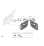 Diagram for Hyundai Mirror Switch - 93530-J9000