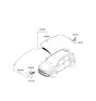 Diagram for 2023 Hyundai Kona Antenna - 96210-K4400-A2B