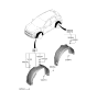 Diagram for Hyundai Kona N Wheelhouse - 86811-I3000