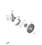 Diagram for Hyundai Kona N Steering Knuckle - 51711-I3000