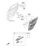 Diagram for 2023 Hyundai Kona Door Handle - 83610-I3510-MPP