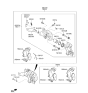 Diagram for 2022 Hyundai Kona N Brake Caliper Bracket - 58310-I3A00