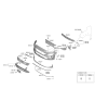 Diagram for Hyundai Kona N Grille - 86350-I3NA0