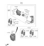 Diagram for Hyundai Kona N Brake Caliper - 58190-I3A00