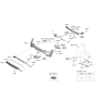 Diagram for 2023 Hyundai Kona N Parking Assist Distance Sensor - 95720-G4500-CA