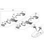 Diagram for 2019 Hyundai Kona Car Mirror - 85101-D2000