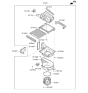 Diagram for 2023 Hyundai Genesis GV80 Cabin Air Filter - 97133-T6500