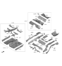 Diagram for 2023 Hyundai Genesis G70 Front Cross-Member - 65610-G9000