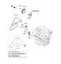 Diagram for 2018 Hyundai Genesis G80 Drive Belt - 25212-3LTA0