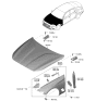 Diagram for 2021 Hyundai Genesis G70 Hood Hinge - 79110-G9900