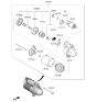 Diagram for 2014 Hyundai Genesis Starter Motor - 36100-3C240