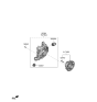 Diagram for Hyundai Genesis G70 Control Arm Bushing - 55278-J5000