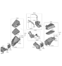 Diagram for 2023 Hyundai Genesis G70 Air Duct - 28210-G9200