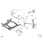 Diagram for Hyundai Genesis G80 Axle Pivot Bushing - 54443-T1000