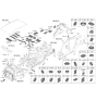 Diagram for Hyundai Santa Fe Body Mount Hole Plug - 17351-25000-B