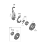 Diagram for 2022 Hyundai Genesis G80 Wheel Hub - 51750-T1000