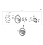 Diagram for 2022 Hyundai Genesis GV80 Steering Wheel - 56100-T6630-UBL