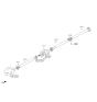 Diagram for 2023 Hyundai Genesis GV80 Drive Shaft - 49100-T1100