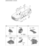 Diagram for 2021 Hyundai Genesis GV80 Car Speakers - 96330-T6000