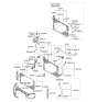 Diagram for 2012 Hyundai Santa Fe Radiator - 25310-2B400