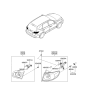 Diagram for 2009 Hyundai Santa Fe Back Up Light - 92401-0W500