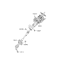 Diagram for Hyundai Santa Fe Steering Shaft - 56400-0W600