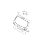 Diagram for Hyundai Santa Fe Liftgate Hinge - 79710-26001