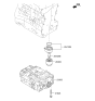 Diagram for 2010 Hyundai Santa Fe Oil Filter Housing - 26300-3CAB0