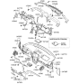 Diagram for 2009 Hyundai Santa Fe Ashtray - 84550-0W500-MAZ