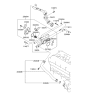 Diagram for 2014 Hyundai Sonata Hybrid Thermostat Gasket - 25641-2G500