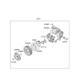 Diagram for 2009 Hyundai Santa Fe A/C Clutch - 97641-1U200