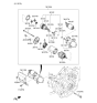 Diagram for 2012 Hyundai Veracruz Starter Drive Gear - 36140-3C151