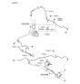 Diagram for 2009 Hyundai Santa Fe Power Steering Hose - 57510-1U100