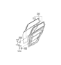 Diagram for 2015 Hyundai Santa Fe Door Hinge - 79340-2B000