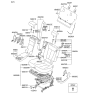 Diagram for 2012 Hyundai Santa Fe Cup Holder - 89992-0W500-HZ