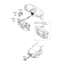 Diagram for 2010 Hyundai Santa Fe A/C Switch - 97250-2B155-CA