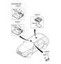 Diagram for 2009 Hyundai Santa Fe Dome Light - 92800-0W600-SH